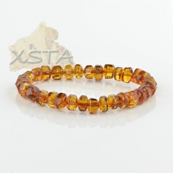 Cognac natural amber beads bracelet